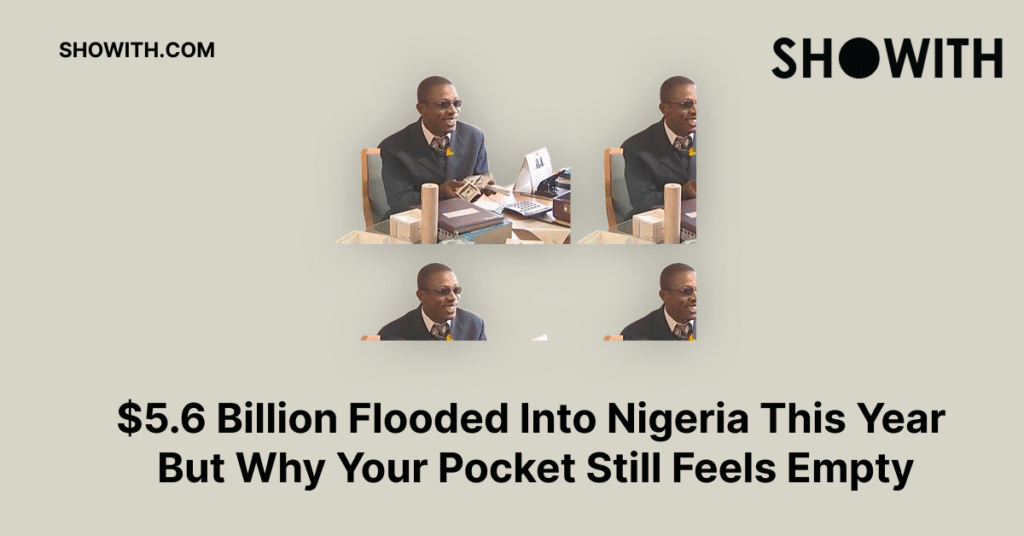 $5.6 Billion Flooded Into Nigeria This Year But Why Your Pocket Still Feels Empty